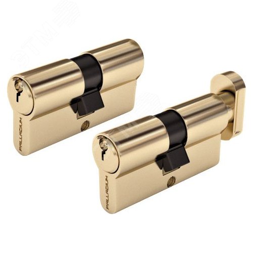 Механизм цилиндровый 70мм ключ-завертка хром