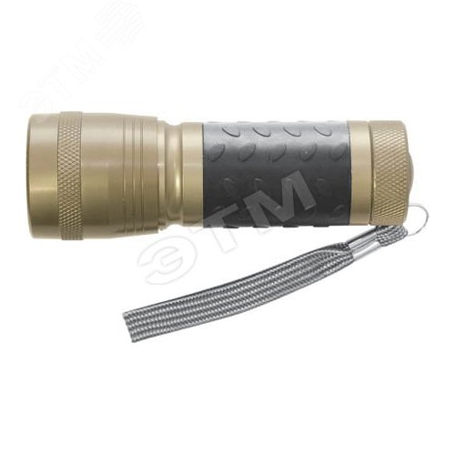 Фонарь алюм. корпус , золотой цвет , 14 LED ( 3 ААА бат.) (67732) - FIT