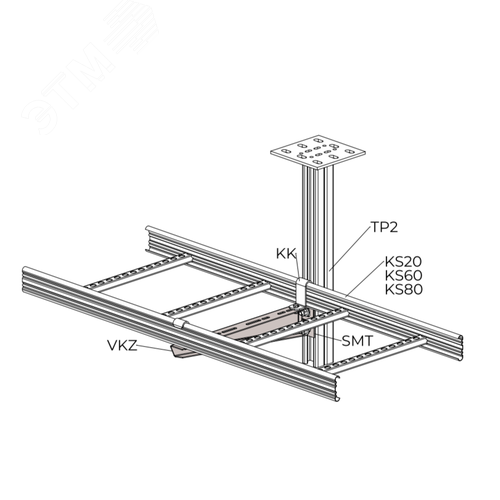 Кронштейн настенный VKZ-300 HDG 2