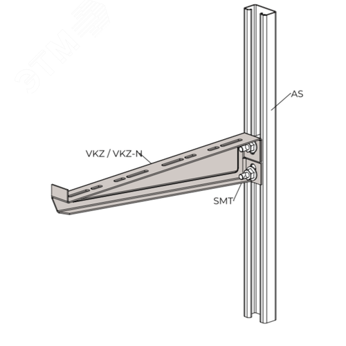 Кронштейн настенный VKZ-300 HDG 3