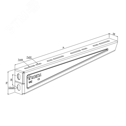 Кронштейн настенный VKZ-300 HDG 4