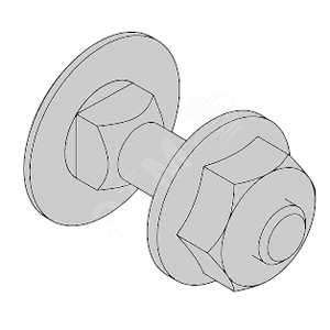 Комплект - болт M6x20 и гайка M6 RS 4 HDG