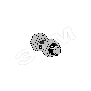 Комплект для KSF80 - болт M10x30 и гайка M10RS KSF HDG - Meka