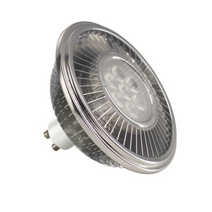 Лампа светодиодная LED QPAR111 GU10 13Вт 2700К 1100Лм 230В 30град. диммируемая алюминиевый корпус (1001242) - SLV