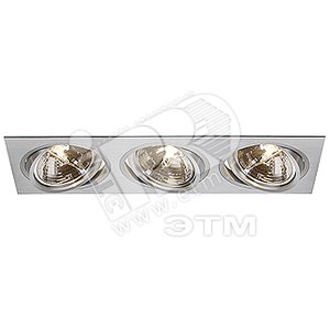 Светильник New Tria QRB111 3x75w G53 без трансформатора матовый алюминий - SLV