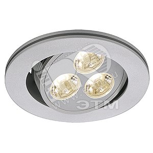 Светильник светодиодный Triton LED 3w (1x3LED) без ПРА теплый белый серебро кабель+разъем - SLV