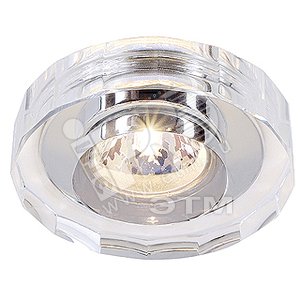 Светильник CRYSTAL II 50w GU5.3 хром/ стекло прозрачное кристалл без трансформатора - SLV
