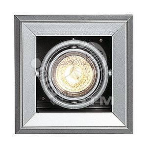 Светильник AIXLIGHT, MOD 1 50вт GU10 встраиваемый, серебристый / черный - SLV