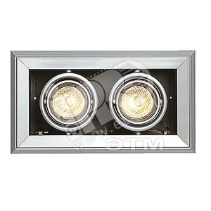 Светильник Aixlight MOD ИВО 2x50w GU10 серебро/черный - SLV