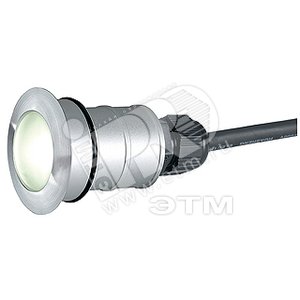 Светильник светодиодный Power Trail-Lite 1w IP67 белый PowerLED без ПРА сталь/матовая сторона ДВУ с монтажным стаканом - SLV