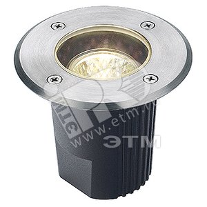 Светильник DASAR 115 FIXED ROUND MR16 1x35 GU5.3  встраиваемый IP67 сталь/круглый - SLV