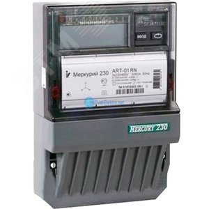 Счетчик электроэнергии Меркурий 230АRT-00PQRSIDN трехфазный многотарифный,57,5,класс точности0.5S/1.0,Щ,IrDA,RS-485,3*57,7/100,2 Тарифа МСК+2 - Инкотекс СК