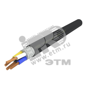 Кабель силовой ППГнг(А)-HF 4х1.5ок(N)-1 однопроволочный черный (барабан)