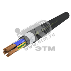 Кабель силовой ПБПнг(А)-HF 5х70мс (N.PE)-1 многопроволочный черный (барабан) - Алюр