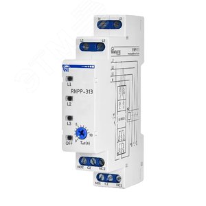 Реле напряжения, перекоса и последовательности фаз РНПП-313 - Новатек-Электро