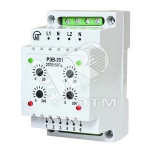 Реле врем 0-10с/0-10мин РЭВ-201.2 220В~ - Новатек-Электро