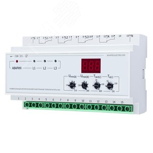 Переключатель фаз ПЭФ-319 32А на DIN-рейку (3425601401) - Новатек-Электро