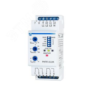 Реле напряжения трехфазное РНПП-311М-24V с питанием 24В (3425602311) - Новатек-Электро