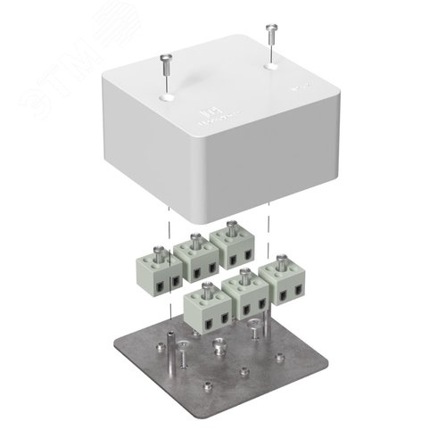 Коробка огнестойкая для кабель-канала 40-0460-FR2.5-12 Е15-Е120 85х85х45