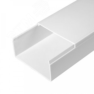 Кабель-канал белый 2-й замок в п/э 80х40 мм (30м/уп) Промрукав