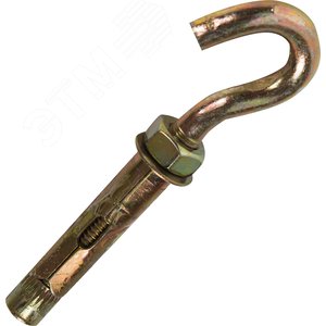 Анкерный болт с крюком М10/12х70 (25 шт/уп) - ПРОМРУКАВ