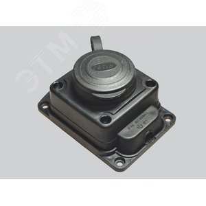 Однофазная колодка 1 гнездо 16А 250V 2P IP44 с/з КАУЧУК Fetih (12/120 уп/кор) (F-221K) - ПРОМРУКАВ