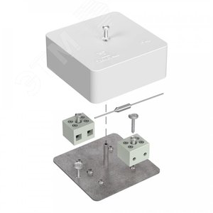 Коробка огнестойкая для кабель-канала 40-0450-FR6.0-4-П Е15-Е120 с термопредохранителем 75х75х30