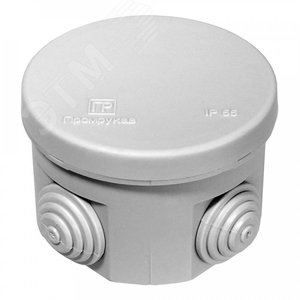 Коробка распределительная 40-0115 для открытой проводки безгалогенная (HF) атмосферостойкая 70х50 (132шт/кор) (40-0115)