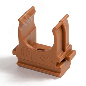 Крепёж-клипса для труб АБС-пластик бук д40 (15шт/300шт уп/кор) Промрукав (PR13.0100)