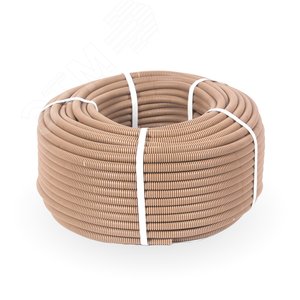 Труба гофрированная ПВХ легкая сосна с/з д16 (50 м/уп) 2