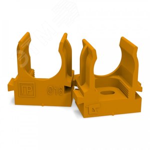 Крепеж-клипса для труб АБС-пластик сосна д16 (100шт/2000шт уп/кор)