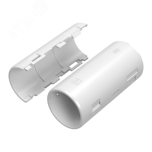 Муфта разборная d32 мм белая (36шт/360шт уп/кор) Промрукав - ПРОМРУКАВ