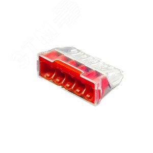 SDK 5p Клеммы на 5 проводников, 0,5-2,5 мм2 с     пастой Alu Paste Ideal красн. Tridonic ( 100      шт/уп) 2273-245 - ПРОМРУКАВ
