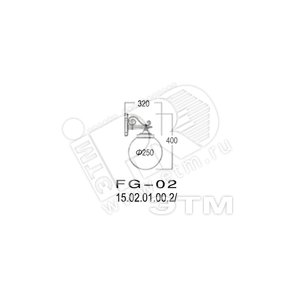 Светильник НБУ-60w E27 IP43 белый вниз PMMA матовый Глобус FPM FG-02 (FG-02 Б) - Gigalight