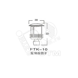 Светильник НБУ-1x60w E27 IP43 черный матовый Токио (FTK-HALF) - Gigalight