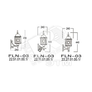 Светильник НБУ-1x60w E27 IP43 черный матовое стекло Лондон медиум FLN-03 (FLN-03) - Gigalight