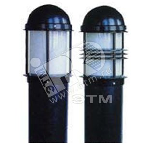 Светильник НТУ-60w E27 IP65 черный 0.5м стойка 33 Модерн1 (MOD-1/1 Ч) - Gigalight