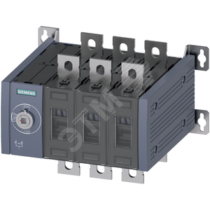 Переключатель нагрузки ручной MTSE типоразмер-5 1600A 4-пол фронтальное управление базовый блок без ручки плоские клеммы