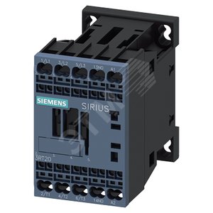 3RT2015-2EP01 КОНТАКТОР, AC-3, 3КВТ/400V, 1НО, AC 230V, 50/60 HZ, 3-ПОЛ., ТИПОРАЗМЕР: S00 ПРУЖИННЫЕ - SIEMENS