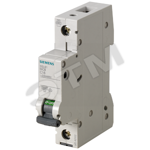 5SL6105-7 АВТОМАТИЧЕСКИЙ ВЫКЛЮЧАТЕЛЬ  230/400V 6KA, 1-ПОЛ., C, 0,5A