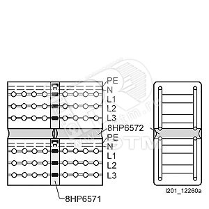 COVER STRIP 285MM HORIZONTAL ДЛЯ 2 FUSE MOUNTING KITS