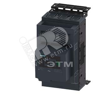 3NP1133-1BB23 ПРЕДОХРАНИТЕЛЬНЫЙ РАЗЪЕДИНИТЕЛЬ 3-ПОЛЮСА, NH00, 160A 40MM ШИННАЯ СИСТЕМА COVER LEVEL 3 - SIEMENS