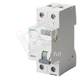 5SV3312-6 Выключатель дифференциального тока УЗО тип A 25A 1П 30мА 230V 2 модуля