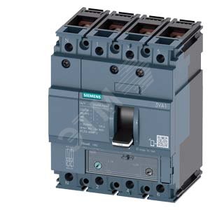 ВЫКЛЮЧАТЕЛЬ В ЛИТОМ КОРПУСЕ 3VA1 IEC ТИПОРАЗМЕР 160 КЛАСС ОТКЛ. СПОСОБНОСТИ  M ICU=55KA @ 415 В 4-ПО - SIEMENS