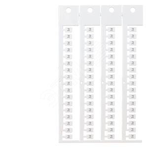PLATES HORIZONTEL.: PE PACK WITH 136 PLATES 2 CARDS PER 68 PLATES INSCRIPTION 2MM SIZE. 5X7MM, - SIEMENS