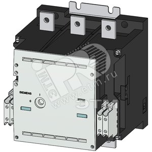 Контактор типоразмер 14 3п AC-3 450кВт 400/380V (690V) 3НО+3НЗ с 3TC44174A реверсивный пускатель DC 230V