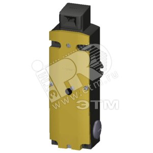 SAFETY ПОЗИЦИОННЫЙ ВЫКЛЮЧАТЕЛЬES WITH SOLENOID INTERLOCKING LOCK. FORCE 2600N,5 APPR. DIR. METAL HOUSING,3X(M20X1.5) SPRING-LOCKED, EMERGENCY RELEASE ON REAR A. AUXILIARY RELEASE ON FRONT, MAGNET VOLTAGE 115V AC, MONITOR. OF ACTUATOR 2NC/1NO, MO - SIEMENS
