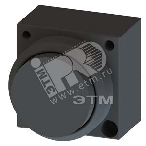 22MM PLASTIC ROUND ACTUATOR: PUSHBUTTON WITH RAISED BUTTON Z=WITHOUT HOLDER BLACK (3SB3000-0BA11-ZB01) - SIEMENS