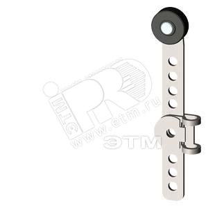 LENGTH-ADJUSTABLE TWIST LEVER ДЛЯ ПОЗИЦИОННЫЙ ВЫКЛЮЧАТЕЛЬ 3SE51/52 METAL LEVER 100MM LONG, POSITIVE FIT (HOLE PITCH) PLASTIC ROLLER 19MM - SIEMENS