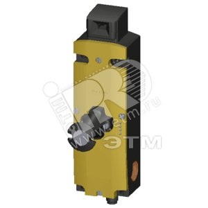 SAFETY POSITION SWITCH WITH SOLENOID INTERLOCKING LOCKING FORCE 1300N, 5 DIRECTIONS OF APPROACH PLASTIC ENCLOSURE, M12 CONNECT. ASISAFE INTEGRATED CH1=ACTUATOR 2NC, ACC.TO 2-OUT-OF-2 EVALUATION, CH2=MAGNET 1NC SPRING-ACTUATED LOCK, ESCAPE RELEAS - SIEMENS